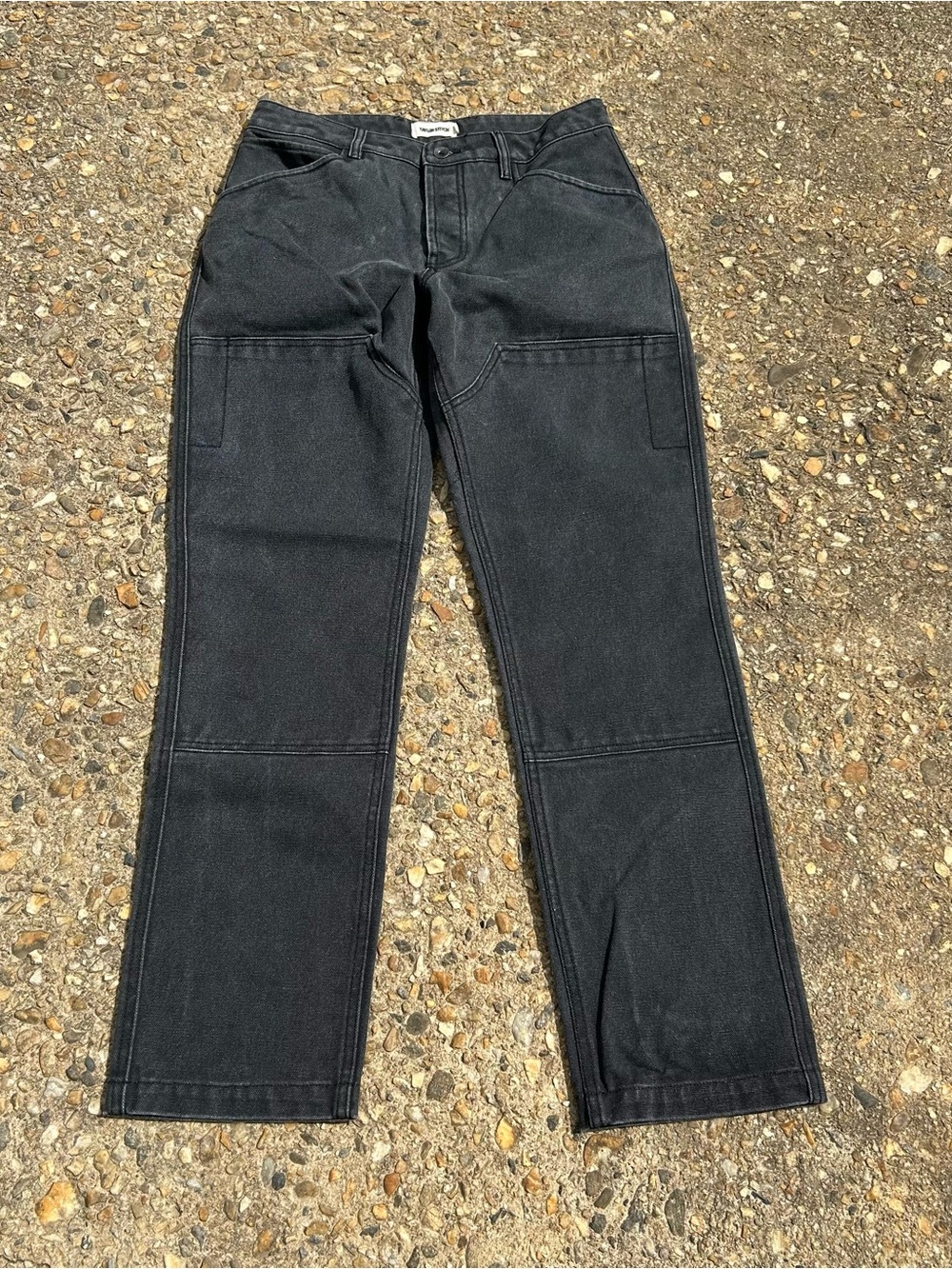 Men's Black Taylor Stitch Heavy Workwear Canvas Pants